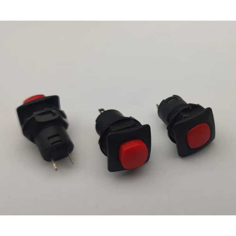 Push Buton Cu Retinere No Patrat Plastic 15x15x30mm 1a 250