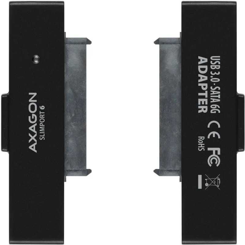 Rack Extern Axagon Adsa 1s6 Usb 30 Sata 6g Uasp Hdd Adaptor Extern 25 Negru