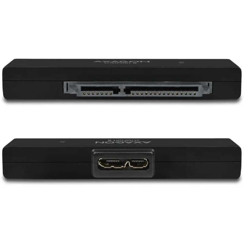 Rack Extern Axagon Adsa 1s6 Usb 30 Sata 6g Uasp Hdd Adaptor Extern 25 Negru