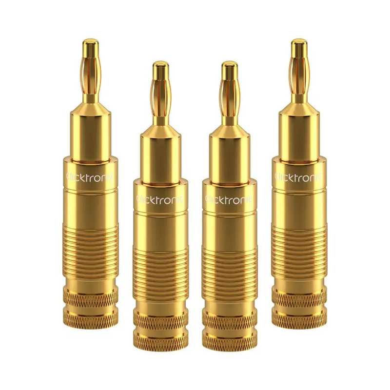 Set 4 mufe Banana 4mm Premium Clicktronic pentru cablu 6.0mm2 Conexiuni Audio de Inalta Calitate 53983 Set 4 mufe Banana 4mm Premium Clicktronic pentru cablu 6.0mm2 Conexiuni Audio de Inalta Calitate 53983