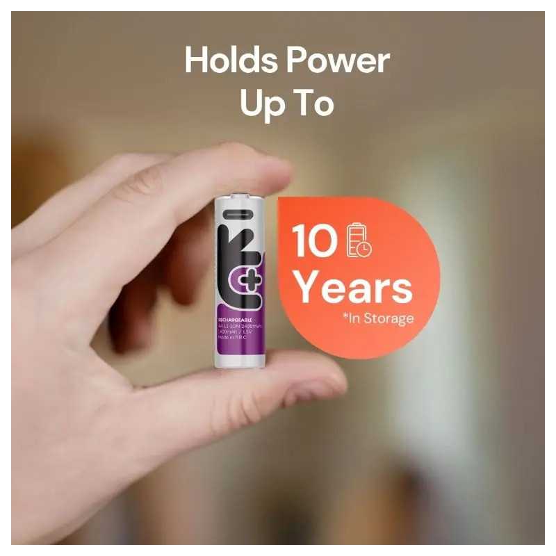 Set Acumulatori Uniross Aa R6 Li Ion 14500 15v 1400mah Cu Incarcare Usb C 4buc