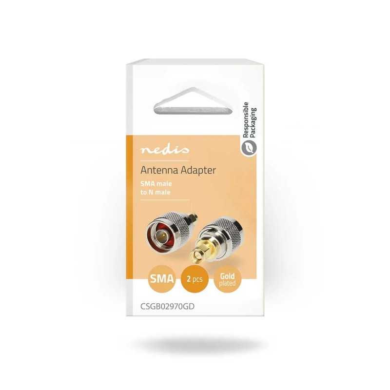 Set Adaptor Antena Sma Tata N Tata 50ohm 2buc Nedis Csgb02970gd
