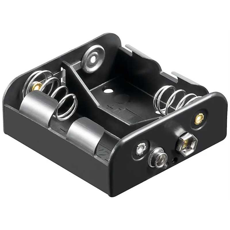 Suport baterii 2x C R14 cu mufa Tip 9V 11455 Goobay