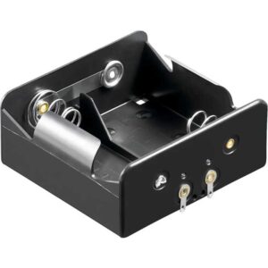 Suport baterii 2x D R20 cu Terminal de lipire Goobay 11033