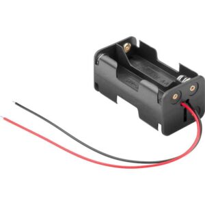 Suport baterii 4x AA R6 cu Capete de cablu libere 11472 Goobay