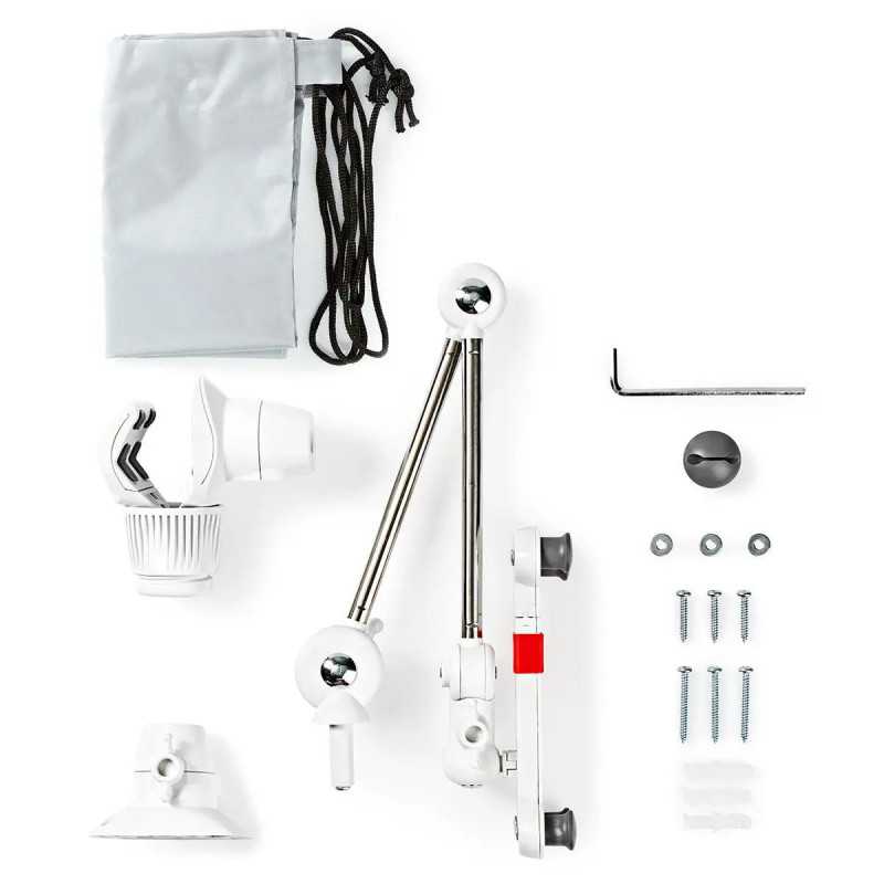 Suport Nedis Tdmt111wt Pentru Tableta Si Smartphone 4 12 Rotire 360 Brat Pliabil