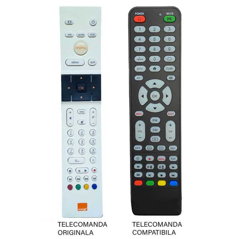 Telecomanda pentru receptor Orange SHD85 /TVBOX2011 /TV SHD 85 /SMT-H6106 /Cod ER/4089 MFY/4079 (474)