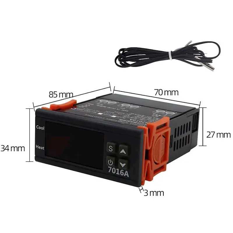 Termostat Digital 230v 30a Control Precis Al Temperaturii Wh7016a E6247