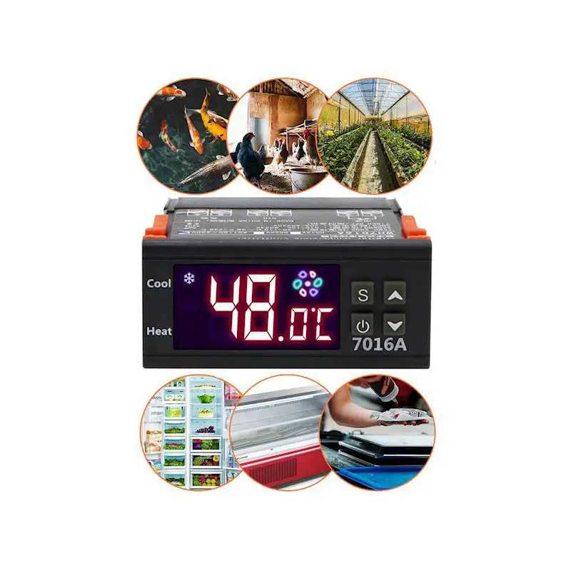Termostat Digital 230v 30a Control Precis Al Temperaturii Wh7016a E6247