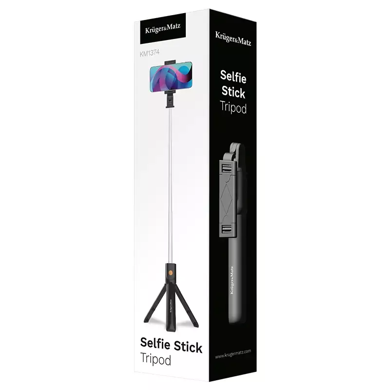 Trepied Telefon Selfie Stick Cu Functie Bluetooth Krugermatz Km1374