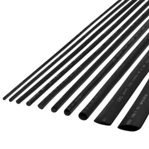 Tub termocontractabil negru CB-HFT 3/1.5mm 1m flexibil fara halogeni rezistent la flacara 1buc Rebel NAR0245.1-1