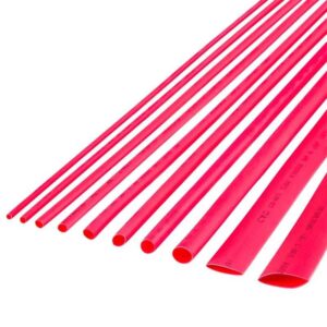 Tub termocontractabil rosu CB-HFT 4.5/2.25mm 1m flexibil fara halogeni rezistent la flacara 1 buc Rebel NAR0257.1-1