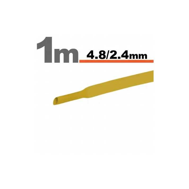 Tub termocontractant galben 4.8 /2.4 mm 1m lungime
