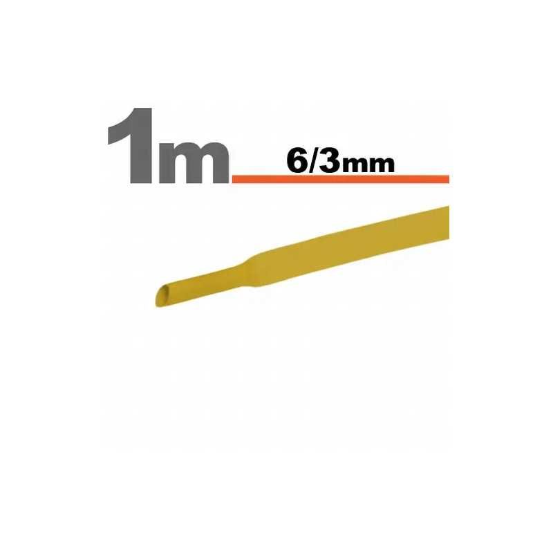 Tub termocontractant galben 6 /3 mm 1m lungime