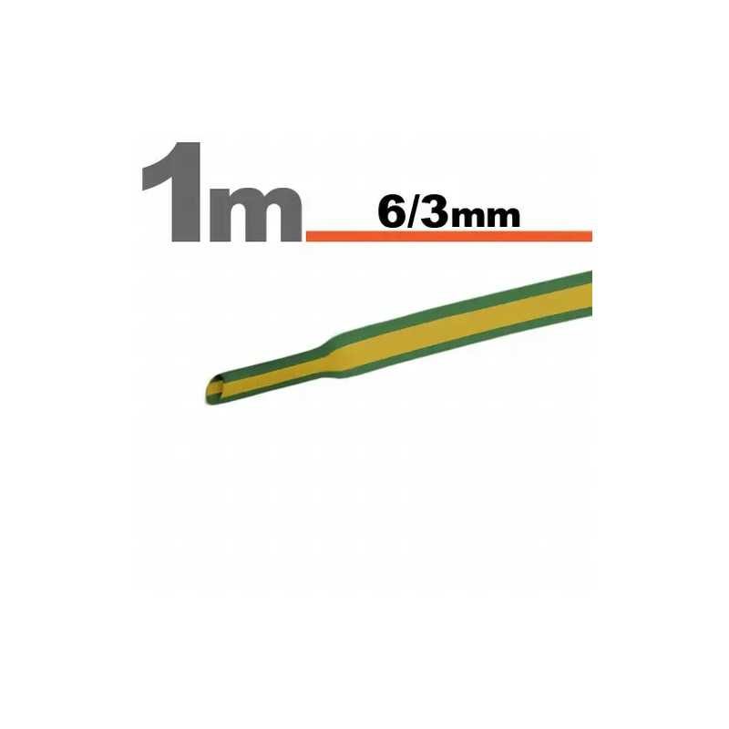Tub termocontractant galben/verde 6 /3 mm 1m lungime