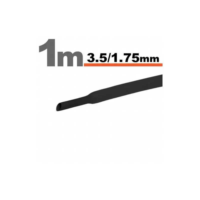 Tub termocontractant negru 3.5 /1.75 mm 1m lungime