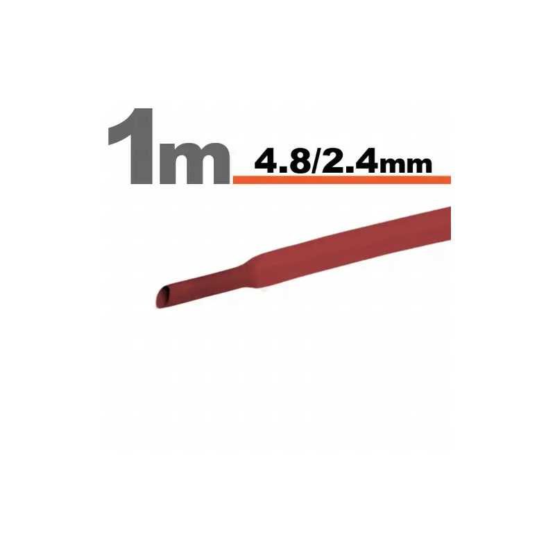 Tub termocontractant rosu 4.8 /2.4 mm 1m lungime