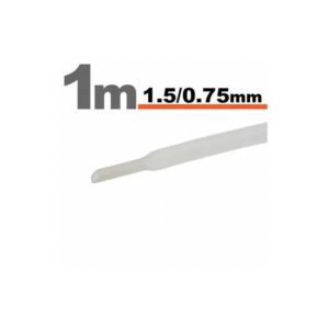 Tub termocontractant transparent 1.5 /0.75 mm 1m lungime