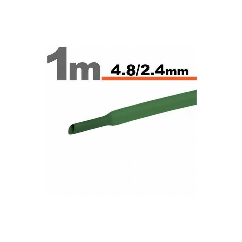 Tub termocontractant verde 4.8 /2.4 mm 1m lungime