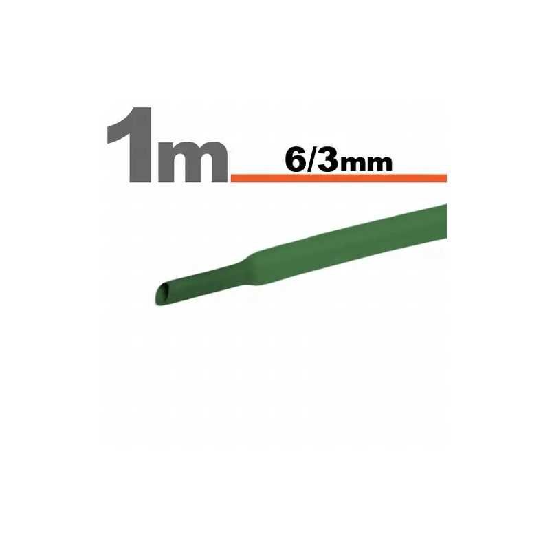 Tub termocontractant verde 6 /3 mm 1m lungime