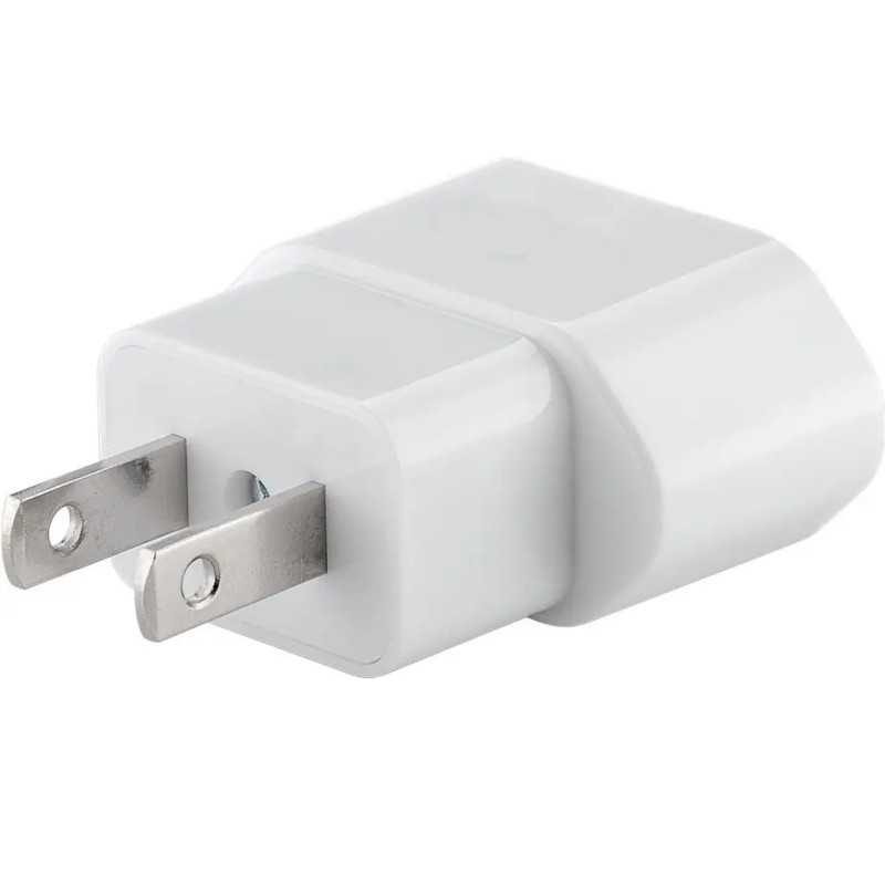 Adaptor calatorie CEE 7/16 Schuko mama - priza SUA /Japonia 2 pin 10A 2500W alb