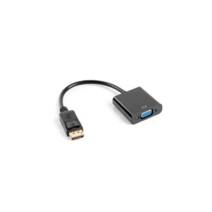 Adaptor DisplayPort v1.1 mufa tata la VGA soclu mama 0.2m 1080p LANBERG AD-0002-BK