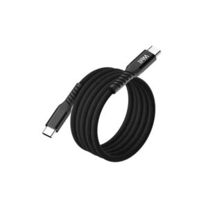 Cablu magnetic USB-C - USB-C 1m 3A/20V 60W negru Well CABLE-USBC/USBC-1BK07-WL