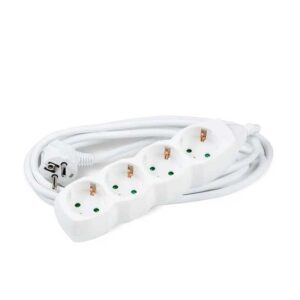 Prelungitor Technik 4 prize cablu 3x1.5mmp 1.5m alb 3500W 16A MT4W1