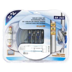 Set subwoofer 42 piese cabluri de alimentare Premium 1000W SAL SA 333