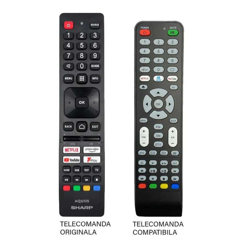 Telecomanda TV Sharp SHW/RMC/0137N compatibila cu originalul ER 9586 (586)