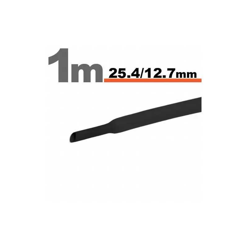 Tub termocontractibil negru 25.4mm/ 12.7mm 1m 11027F-1