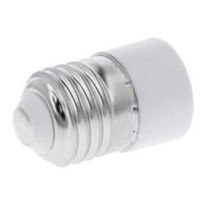 Adaptor de la soclu E27 tata la soclu E14 mama culoare alb RTV0800010