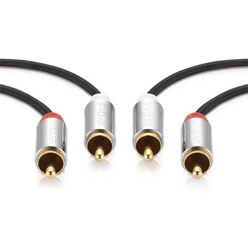 Cablu Audio Sentivus Stereo 2x Rca 2x Rca 2m Tata Tata Sa Au080 200