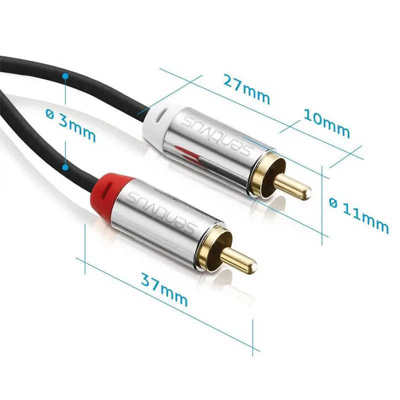 Cablu Audio Sentivus Stereo 2x Rca Tata 2x Rca Tata 15m Sa Au080 150