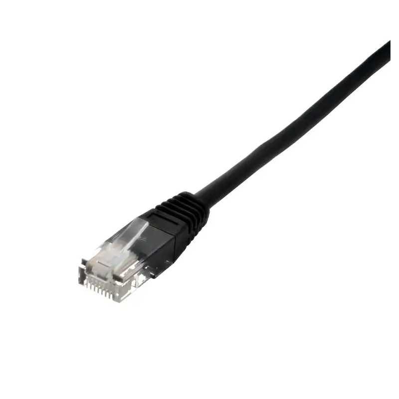 Cablu de retea UTP Well cat5e patch cord RJ45 0.5m negru UTP-0008-0.5BK-WL