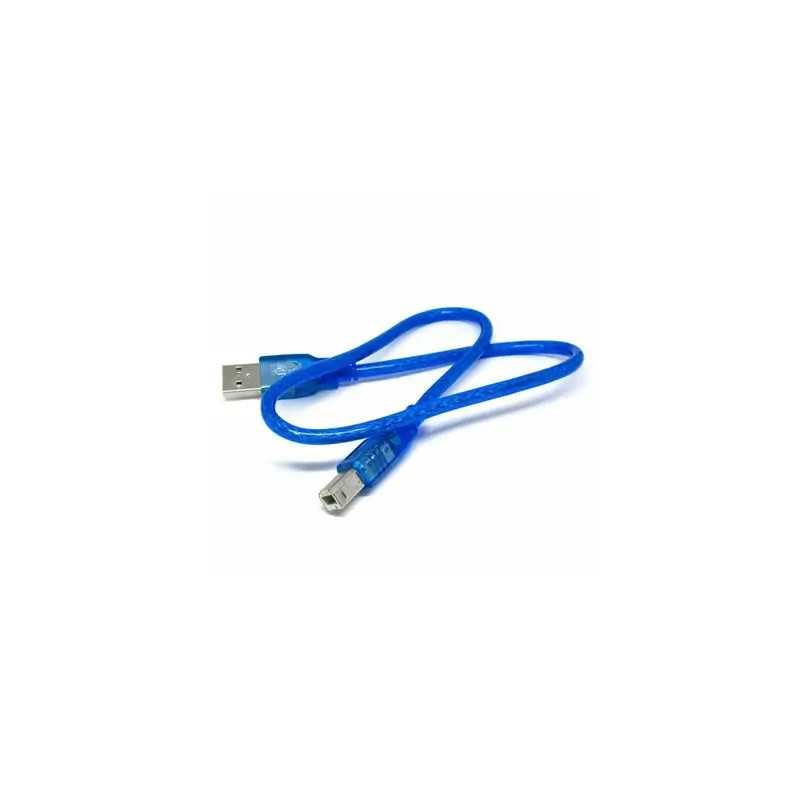 Cablu ecranat USB A la USB B 30cm albastru