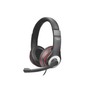 Casti PC over-ear Well cu microfon USB HEADSET-S02BK-WL