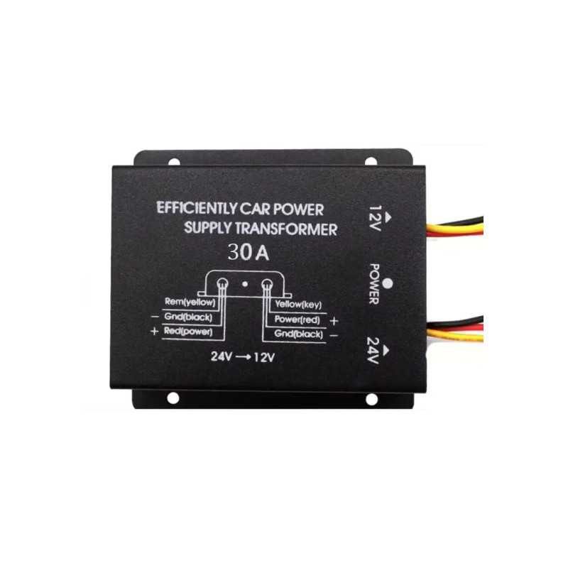 Convertor auto IN 24V intrare la OUT 12V /30A iesire (559)