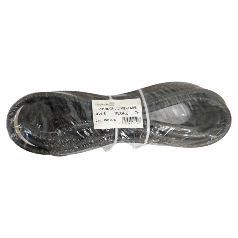 Cordon Alimentare Schuko Fire Libere 15m Negru 3500w 16a 3x15mm2 Cupru 3g15 Ca15n11 Wconn