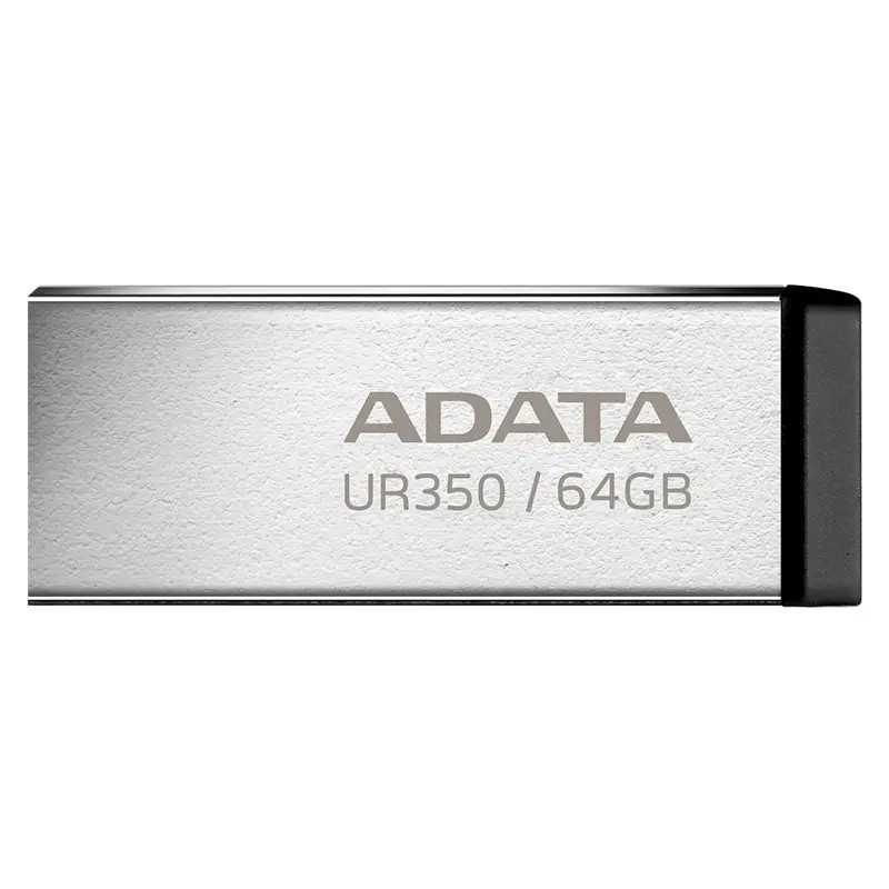 Flash Drive Metalic 64gb Usb 32 Adata Ur350 64g Rsr Bk