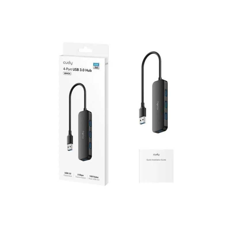 Hub Usb 30 Cudy Uh40a 4x Usb30 Negru