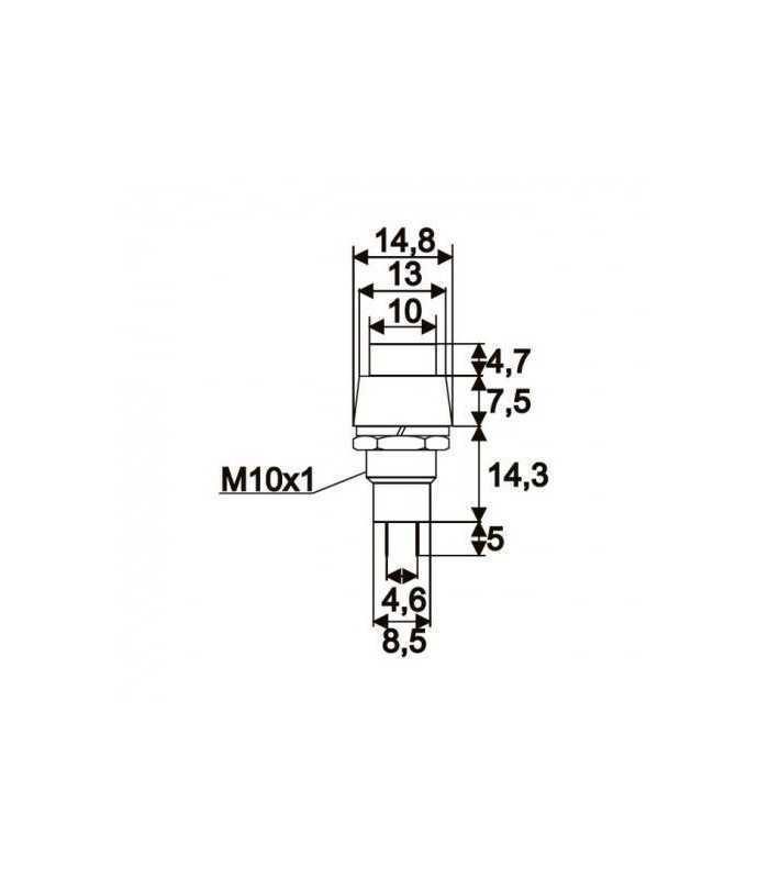 Intrerupator Buton Cu Apasare 1 Circuit 2a 250v Off On Cu Retinere Negru 09068fk