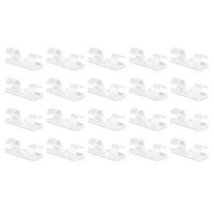 Set suporturi de cablu 20buc alb autoadezive MK5535