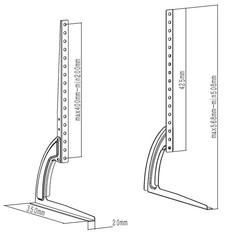 Stand Suport Tv Led Lcd 27 60 40kg Uch0022 Cabletech