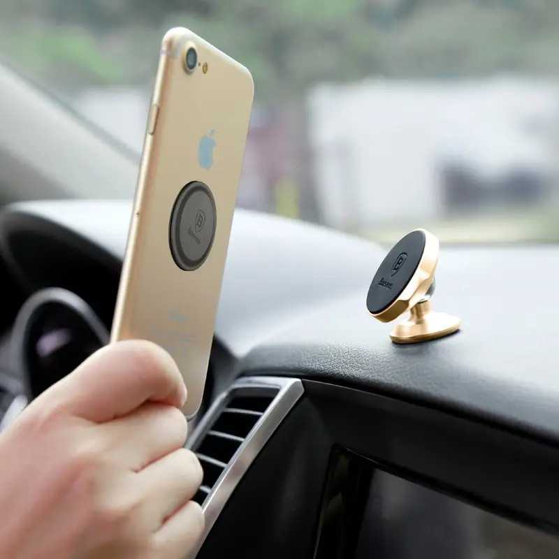 Suport Auto Baseus Suer B01 Small Ears Pentru Smartphone Fixare Bord Prin Lipire Unghi Reglabil Negru