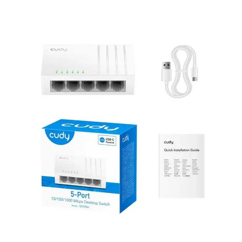 Switch Desktop 5 Porturi Gigabit Cudy Gs105u
