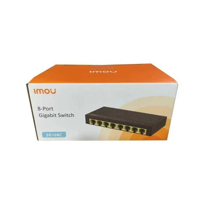 Switch Imou Sg108c 8 Porturi Gigabit 10 100 1000mbps Negru