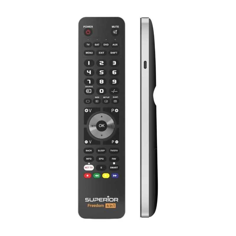Telecomanda Universala Programabila Superior Freedom 4 In 1 Suptub003 Cablu Usb Type C Pentru Incarcare 589