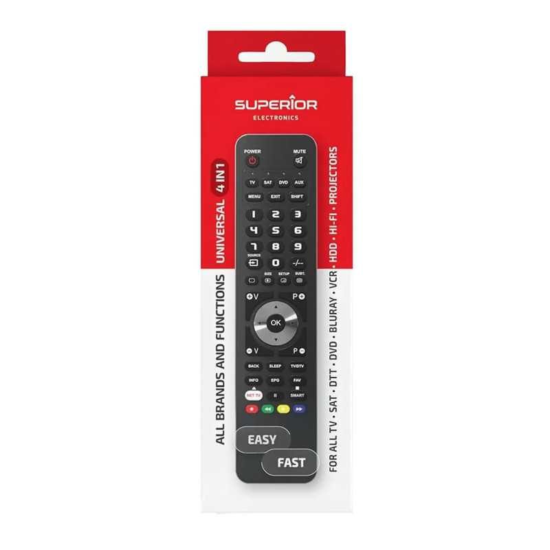 Telecomanda UNIVERSALA programabila Superior Freedom 4 in 1 SUPTUB003 + cablu USB type C pentru incarcare (589)