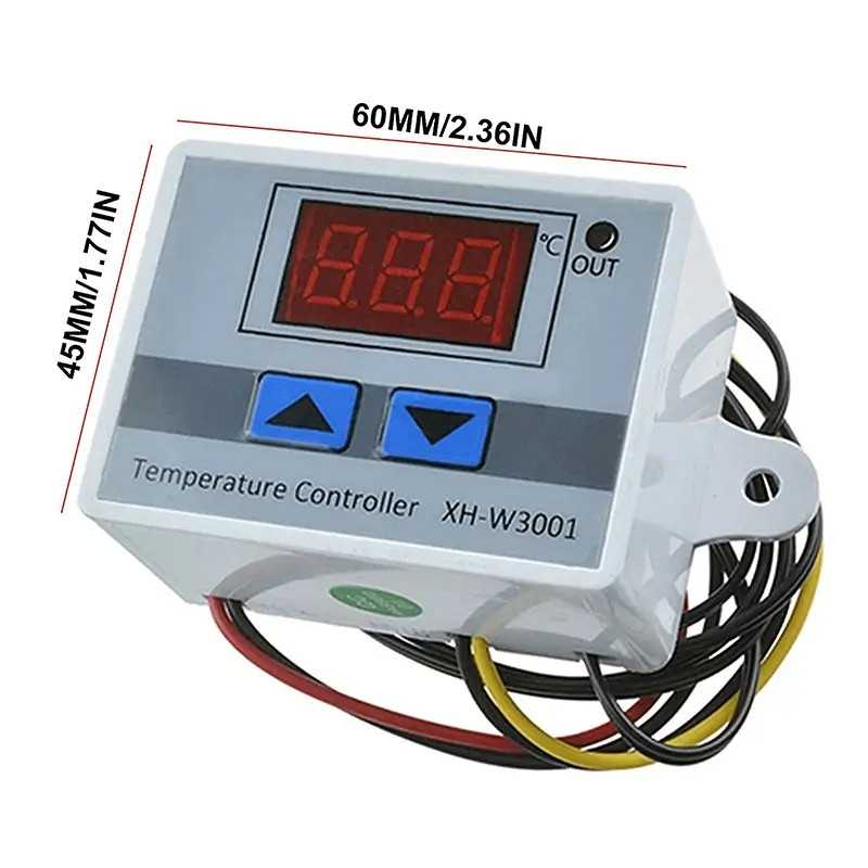Termostat Lcd Temperatura Xh W3001 12v 50c 110c